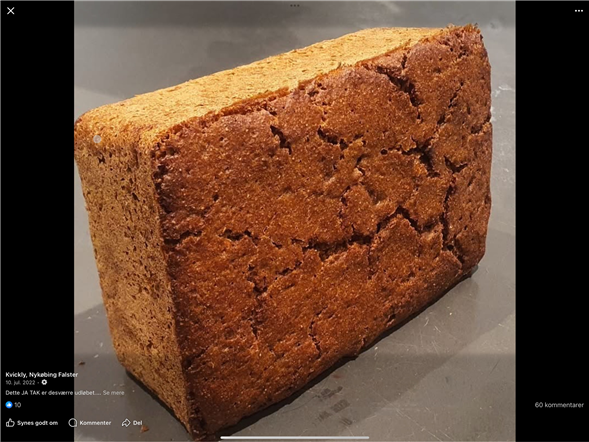 Mørk malt rugbrød